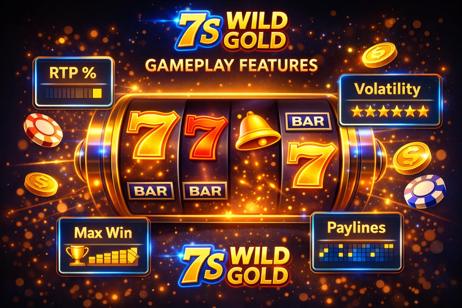 7s WildGold Slots Bonus Features